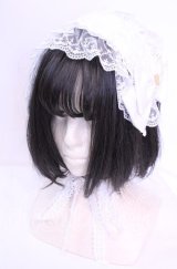 Angelic Pretty / Fancy PrincessジャンパースカートSet ヘッドドレス単品  シロ O-25-11-11-1040-AP-AC-IG-OS