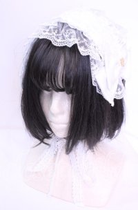 Angelic Pretty / Fancy PrincessジャンパースカートSet ヘッドドレス単品  シロ O-25-11-11-1040-AP-AC-IG-OS