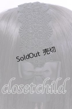 画像2: m petit by misako / TT*AMレースカチューシャ  クロ O-25-11-11-1041-LO-AC-IG-OS