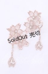 axes femme / サクラ装飾イヤリング  ピンク O-25-11-11-1043-AX-AC-OW-ZT422-F004