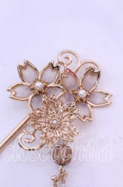 画像1: axes femme / サクラ装飾かんざし  ゴールド O-25-11-11-1044-AX-AC-OW-OS