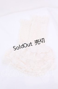 画像2: axes femme / フリル×レースアームカバー  キナリ O-25-11-11-1046-AX-ZA-OW-OS