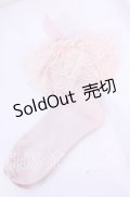 metamorphose / ラッセルレースクルーソックス 22〜24ｃｍ ピンク O-25-11-11-1047-ME-ZA-OW-OS