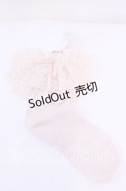 画像2: metamorphose / ラッセルレースクルーソックス 22〜24ｃｍ ピンク O-25-11-11-1047-ME-ZA-OW-OS