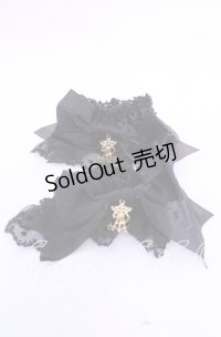 ALICE and the PIRATES / サテンリボンのチュールレースお袖とめ  クロ O-25-11-11-1052-PA-ZA-OW-OS