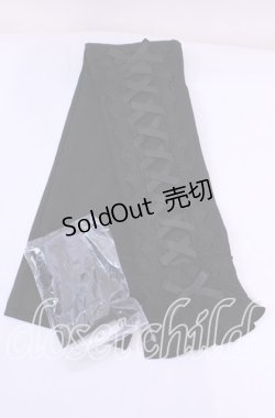 画像1: axes femme POETIQUE / レースアップＵＶグローブ  クロ O-25-11-11-1055-AX-ZA-IG-OS