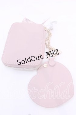 画像2: m petit by misako / AMハートミラーツキポーチ  ピンク O-25-11-11-1060-LO-ZA-IG-OS