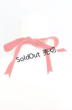 画像2: Angelic Pretty / リボンオーナメントジャンパースカート チョーカー単品  アカ O-25-11-11-1061-AP-AC-IG-OS