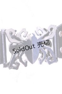 KREEP SVILLE666 / Spider Waist Belt ベルト  ブラック×ガンメタ O-25-11-11-1062-PU-ZA-IG-ZT