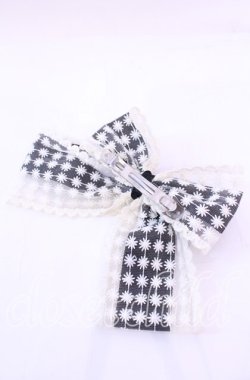 画像3: m petit by misako / クロミリボンバレッタ  クロ O-25-11-11-1068-LO-AC-OW-OS