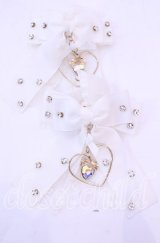 LIZ LISA / ハートチャームクリップ  シロ O-25-11-11-1069-LO-AC-OW-ZT168-F006