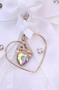 画像2: LIZ LISA / ハートチャームクリップ  シロ O-25-11-11-1069-LO-AC-OW-OS