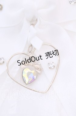 画像2: 【SALE】LIZ LISA / ハートチャームクリップ  シロ O-25-11-11-1069-LO-AC-OW-ZT168-F006