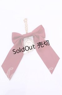 DearMyLove / イニシャルチャームリボンクリップ  ワイン O-25-11-11-1072-EL-ZA-OW-ZT168-F006
