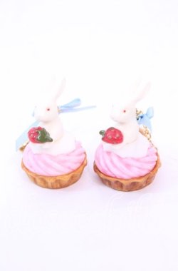画像1: PINK HOUSE / スイーツスプリングバニーイヤリング  バニラ O-25-11-11-1073-LO-AC-OW-OS