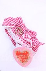 画像1: BABY, THE STARS SHINE BRIGHT / Flancesca Ribbonシュシュ  えんじ×ピンク O-25-11-11-1074-BA-ZA-OW-OS (1)