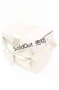 画像1: Fi.n.t / 多重リボンプレゼントボックスバッグ  ベージュ×ゴールド O-25-11-11-1005-CA-BG-OW-OS