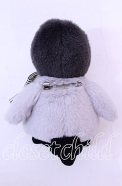 画像2: PINK HOUSE / ねこと子ペンギンぬいぐるみコサージュ  グレー O-25-11-11-1077-LO-ZA-OW-OS