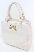 axes femme POETIQUE / リボンエンボス推し活バッグ  アイボリー O-25-11-11-1006-AX-BG-OW-OS
