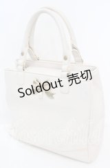 axes femme POETIQUE / リボンエンボス推し活バッグ  アイボリー O-25-11-11-1006-AX-BG-OW-ZT274