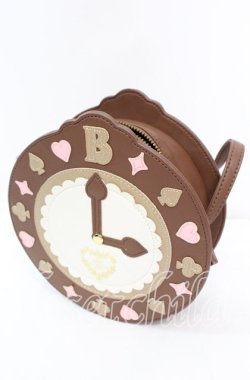 画像1: BABY, THE STARS SHINE BRIGHT / アリスの時計ポシェット  ブラウン O-25-11-11-1007-BA-BG-OW-OS