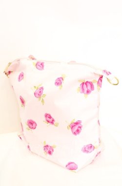 画像1: JESUS DIAMANTE / BBローズトートバッグ  ピンク O-25-11-11-1012-JE-BG-IG-OS