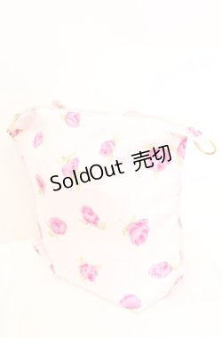 画像1: 【SALE】JESUS DIAMANTE / BBローズトートバッグ  ピンク O-25-11-11-1012-JE-BG-IG-ZT274