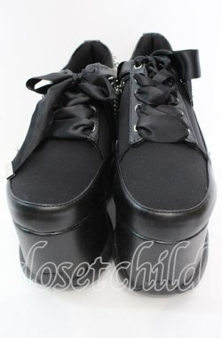 画像2: DearMyLove / 2連パールスニーカーパンプス【チェーン付属タイプ】 23.5ｃｍ クロ O-25-11-11-1015-EL-SH-OW-OS