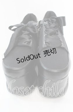 画像2: 【SALE】DearMyLove / 2連パールスニーカーパンプス【チェーン付属タイプ】 23.5ｃｍ クロ O-25-11-11-1015-EL-SH-OW-ZT-K003