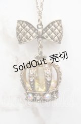 axes femme kawaii / ロイヤルクラウンネックレス  アンティークゴールド O-25-11-11-1017-AX-AC-OW-ZT