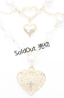 画像1: axes femme POETIQUE / パール×チェーンネックレス  ゴールド O-25-11-11-1019-AX-AC-OW-OS