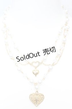 画像2: axes femme POETIQUE / パール×チェーンネックレス  ゴールド O-25-11-11-1019-AX-AC-OW-OS