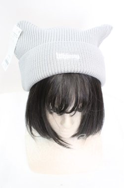 画像2: Whinny / くつろぎねこパンチ帽  グレー O-25-11-11-1023-PU-AC-OW-OS