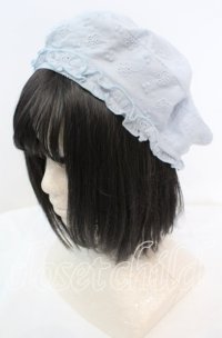 Whinny / ぷあぷあ綿雲日和　ベレー  サックス O-25-11-11-1024-PU-AC-OW-ZT334