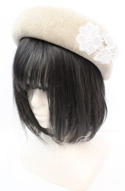 画像1: m petit by misako / TT*AMレースサーモベレー  アイボリー O-25-11-11-1028-LO-AC-IG-OS