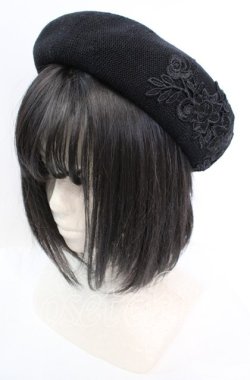 画像1: m petit by misako / TT*AMレースサーモベレー  クロ O-25-11-11-1029-LO-AC-IG-OS