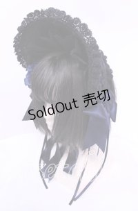 ALICE and the PIRATES / 薔薇の誓い〜愛と裏切りの輪舞曲〜ボンネット  ブルー×クロ O-25-11-11-1032-PA-AC-IG-OS