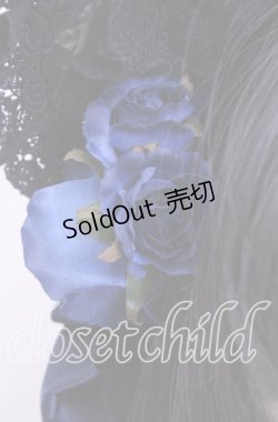 画像2: ALICE and the PIRATES / 薔薇の誓い〜愛と裏切りの輪舞曲〜ボンネット  ブルー×クロ O-25-11-11-1032-PA-AC-IG-OS