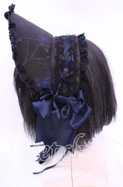 画像3: ALICE and the PIRATES / 薔薇の誓い〜愛と裏切りの輪舞曲〜ボンネット  ブルー×クロ O-25-11-11-1032-PA-AC-IG-OS