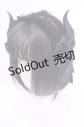 Estrellas / デビルホーンヘッドドレス  ブラック×レッド O-25-11-11-1033-EL-AC-OW-OS