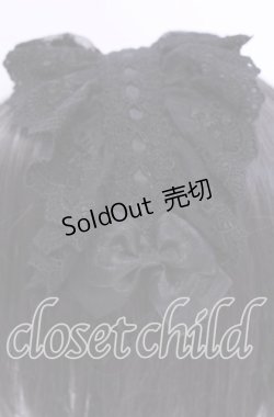 画像2: ATELIER PIERROT / Gothic LatticeS HeadDress(Clip Version)  ブラック O-25-11-11-1034-EL-AC-OW-OS
