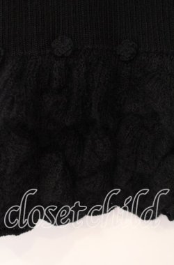 画像2: PINK HOUSE / フラワーモチーフモヘアニット  クロ O-25-11-11-061-LO-TO-IG-OS