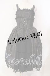 ALICE and the PIRATES / 薔薇の誓い〜愛と裏切りの輪舞曲〜柄ジャンパースカートI  ブルー×クロ O-25-11-11-005-PA-OP-IG-OS