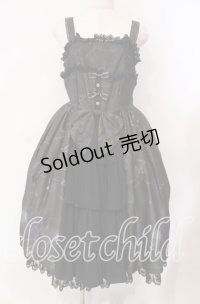 ALICE and the PIRATES / 薔薇の誓い〜愛と裏切りの輪舞曲〜柄ジャンパースカートI  ブルー×クロ O-25-11-11-005-PA-OP-IG-OS