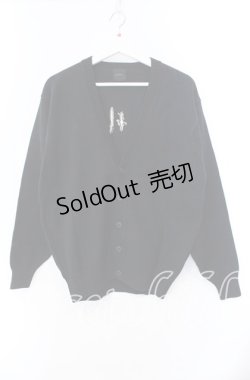 画像1: Karl Helmut / ロゴニットカーディガン  クロ O-25-11-11-065-EL-TO-IG-OS