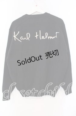 画像2: Karl Helmut / ロゴニットカーディガン  クロ O-25-11-11-065-EL-TO-IG-OS