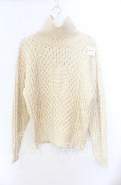 画像1: Karl Helmut / Kロゴ編みニット  生成り O-25-11-11-069-EL-TO-IG-OS