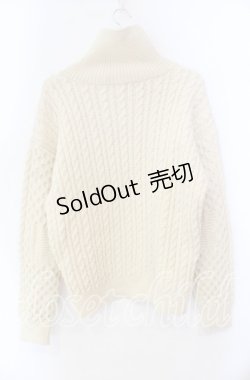 画像3: Karl Helmut / Kロゴ編みニット  生成り O-25-11-11-069-EL-TO-IG-OS