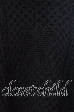 画像2: Karl Helmut / Kロゴ編みニット  クロ O-25-11-11-070-EL-TO-IG-OS