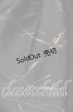 画像3: ALICE and the PIRATES / 薔薇の誓い〜愛と裏切りの輪舞曲〜柄ジャンパースカートI  ブルー×クロ O-25-11-11-005-PA-OP-IG-OS